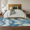 Piper Looms Mayfield Abstract AMF865 Blue Machine Washable Area Rug Lifestyle Image Feature