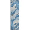 Piper Looms Mayfield Abstract AMF865 Blue Machine Washable Area Rug Runner Main Image