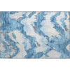 Piper Looms Mayfield Abstract AMF865 Blue Machine Washable Area Rug Scatter Main Image