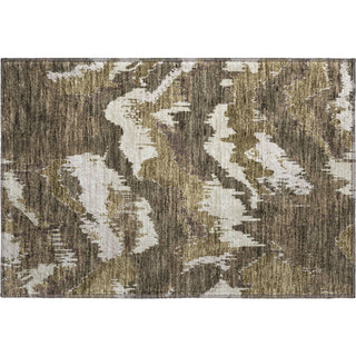 Piper Looms Mayfield Abstract AMF865 Brown Machine Washable Area Rug Scatter Main Image