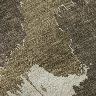 Piper Looms Mayfield Abstract AMF865 Brown Machine Washable Area Rug Swatch Image