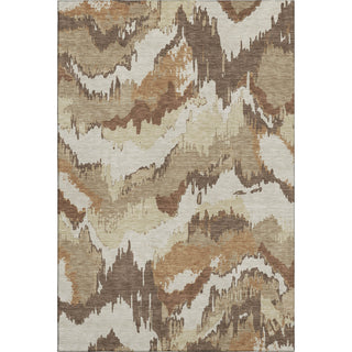 Piper Looms Mayfield Abstract AMF865 Chocolate Machine Washable Area Rug main image