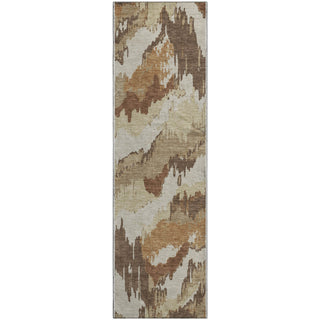 Piper Looms Mayfield Abstract AMF865 Chocolate Machine Washable Area Rug Runner Main Image