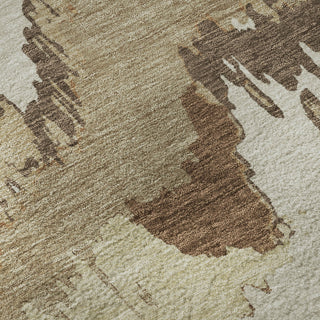 Piper Looms Mayfield Abstract AMF865 Chocolate Machine Washable Area Rug Swatch Image