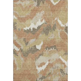 Piper Looms Mayfield Abstract AMF865 Copper Machine Washable Area Rug main image