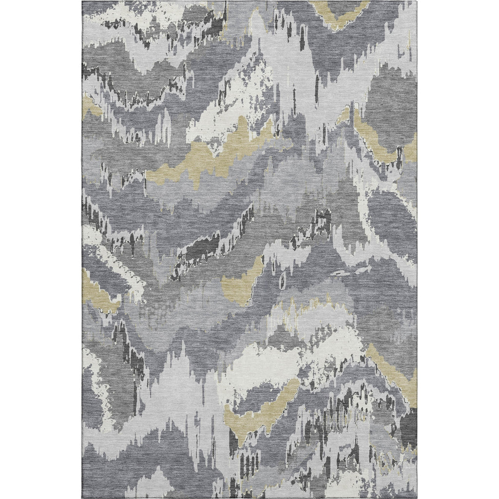 Piper Looms Mayfield Abstract AMF865 Gray Machine Washable Area Rug main image