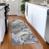 Piper Looms Mayfield Abstract AMF865 Gray Machine Washable Area Rug Runner Lifestyle Image Feature