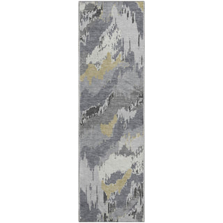 Piper Looms Mayfield Abstract AMF865 Gray Machine Washable Area Rug Runner Main Image