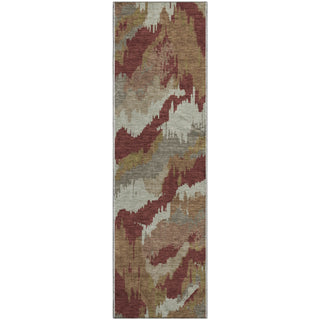 Piper Looms Mayfield Abstract AMF865 Paprika Machine Washable Area Rug Runner Main Image