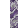 Piper Looms Mayfield Abstract AMF865 Purple Machine Washable Area Rug Runner Main Image