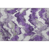 Piper Looms Mayfield Abstract AMF865 Purple Machine Washable Area Rug Scatter Main Image