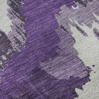Piper Looms Mayfield Abstract AMF865 Purple Machine Washable Area Rug Swatch Image