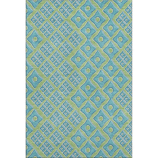 Piper Looms Mayfield Diamonds AMF866 Aloe Machine Washable Area Rug main image