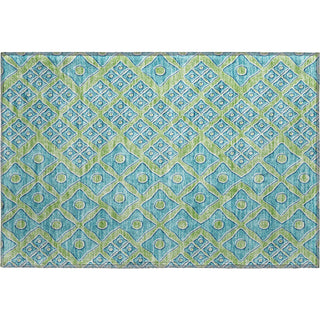 Piper Looms Mayfield Diamonds AMF866 Aloe Machine Washable Area Rug Scatter Main Image