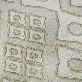 Piper Looms Mayfield Diamonds AMF866 Beige Machine Washable Area Rug Swatch Image