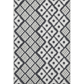 Piper Looms Mayfield Diamonds AMF866 Black Machine Washable Area Rug main image