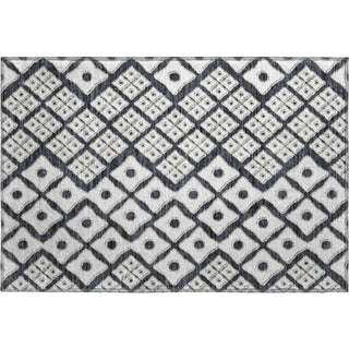 Piper Looms Mayfield Diamonds AMF866 Black Machine Washable Area Rug Scatter Main Image