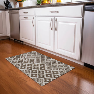 Piper Looms Mayfield Diamonds AMF866 Brown Machine Washable Area Rug Scatter Lifestyle Image Feature
