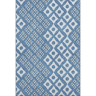 Piper Looms Mayfield Diamonds AMF866 Denim Machine Washable Area Rug main image