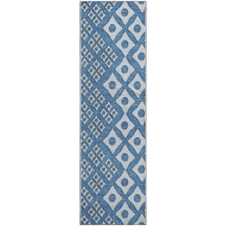 Piper Looms Mayfield Diamonds AMF866 Denim Machine Washable Area Rug Runner Main Image