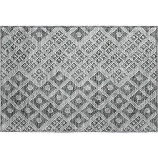 Piper Looms Mayfield Diamonds AMF866 Gray Machine Washable Area Rug Scatter Main Image