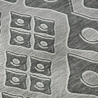 Piper Looms Mayfield Diamonds AMF866 Gray Machine Washable Area Rug Swatch Image