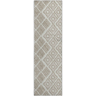Piper Looms Mayfield Diamonds AMF866 Ivory Machine Washable Area Rug Runner Main Image