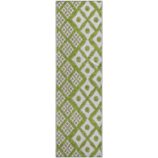 Piper Looms Mayfield Diamonds AMF866 Lime Machine Washable Area Rug Runner Main Image