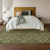 Piper Looms Mayfield Diamonds AMF866 Olive Machine Washable Area Rug Lifestyle Image Feature