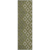 Piper Looms Mayfield Diamonds AMF866 Olive Machine Washable Area Rug Runner Main Image