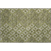 Piper Looms Mayfield Diamonds AMF866 Olive Machine Washable Area Rug Scatter Main Image