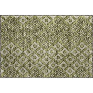 Piper Looms Mayfield Diamonds AMF866 Olive Machine Washable Area Rug Scatter Main Image