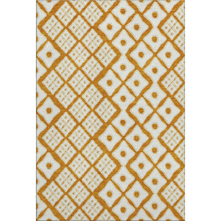 Piper Looms Mayfield Diamonds AMF866 Orange Machine Washable Area Rug main image