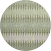Piper Looms Mayfield Stripes AMF867 Aloe Machine Washable Area Rug Round Main Image