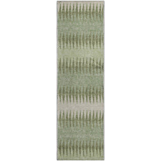 Piper Looms Mayfield Stripes AMF867 Aloe Machine Washable Area Rug Runner Main Image