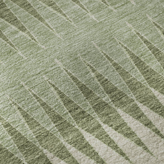 Piper Looms Mayfield Stripes AMF867 Aloe Machine Washable Area Rug Swatch Image