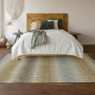 Piper Looms Mayfield Stripes AMF867 Beige Machine Washable Area Rug Lifestyle Image Feature