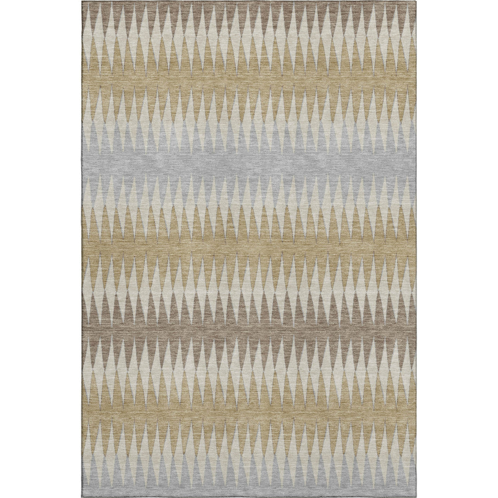 Piper Looms Mayfield Stripes AMF867 Beige Machine Washable Area Rug main image