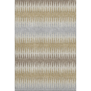 Piper Looms Mayfield Stripes AMF867 Beige Machine Washable Area Rug main image