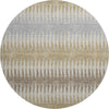 Piper Looms Mayfield Stripes AMF867 Beige Machine Washable Area Rug Round Main Image