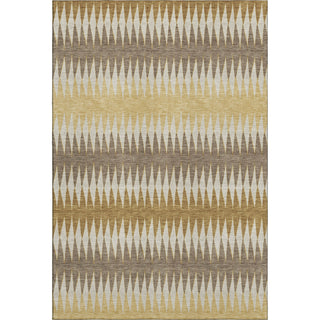 Piper Looms Mayfield Stripes AMF867 Chocolate Machine Washable Area Rug main image