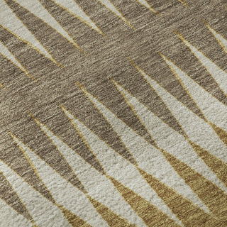 Piper Looms Mayfield Stripes AMF867 Chocolate Machine Washable Area Rug Swatch Image