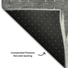 Piper Looms Mayfield Stripes AMF867 Gray Machine Washable Area Rug Backing Image