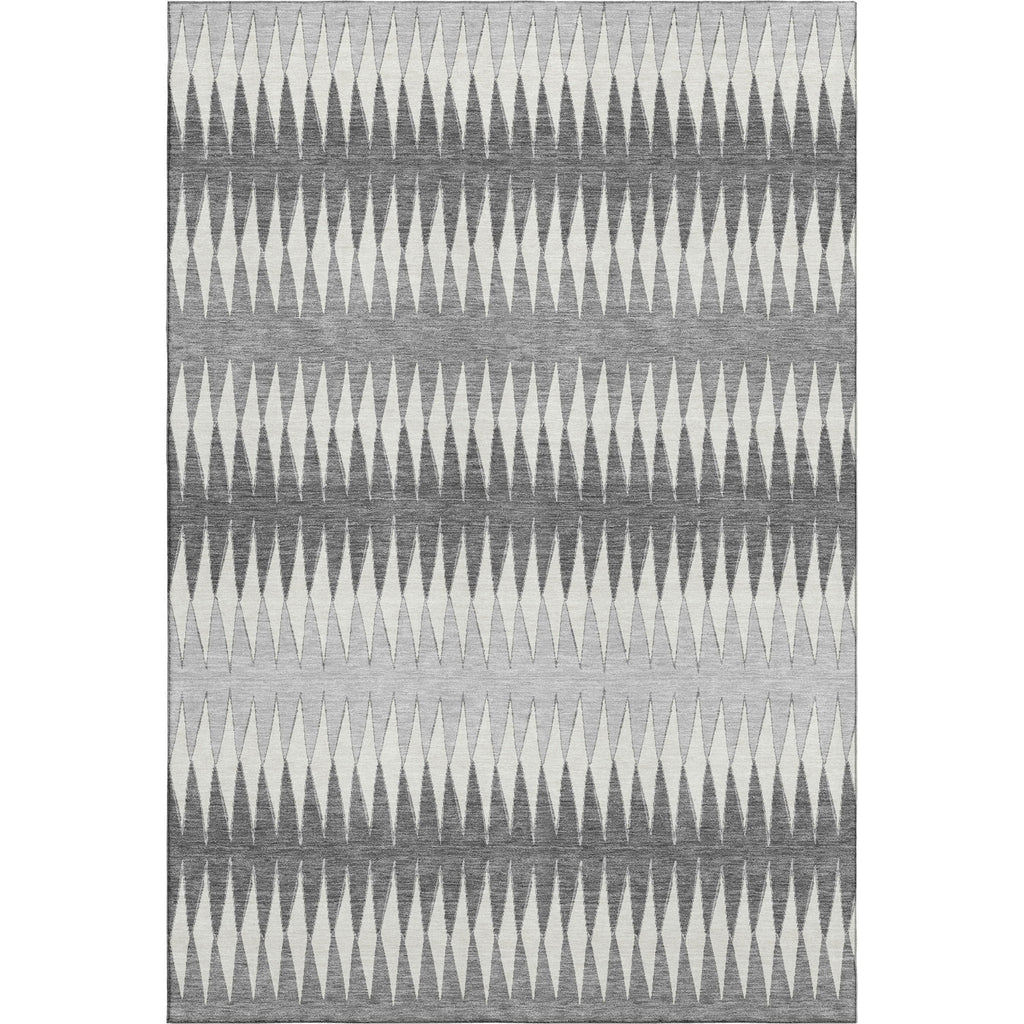 Piper Looms Mayfield Stripes AMF867 Gray Machine Washable Area Rug main image