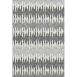 Piper Looms Mayfield Stripes AMF867 Gray Machine Washable Area Rug main image