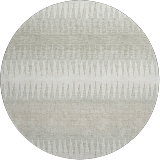 Piper Looms Mayfield Stripes AMF867 Ivory Machine Washable Area Rug Round Main Image