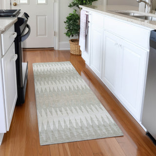 Piper Looms Mayfield Stripes AMF867 Ivory Machine Washable Area Rug Runner Lifestyle Image Feature