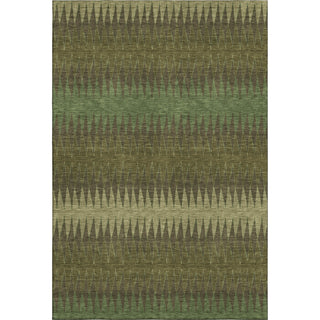 Piper Looms Mayfield Stripes AMF867 Olive Machine Washable Area Rug main image