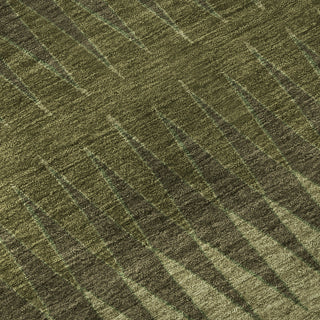 Piper Looms Mayfield Stripes AMF867 Olive Machine Washable Area Rug Swatch Image