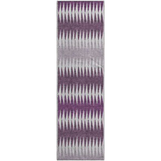 Piper Looms Mayfield Stripes AMF867 Purple Machine Washable Area Rug Runner Main Image